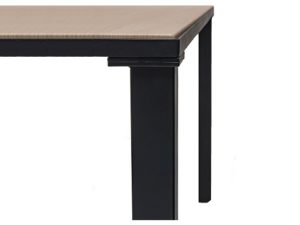 Conncect la gamme de tables avec bord en métal